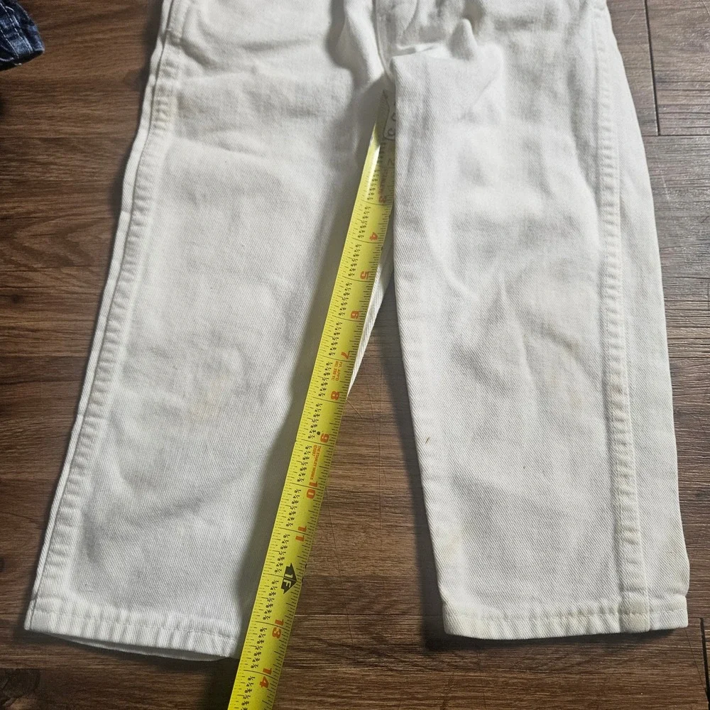 Lot of 2 Vintage OshKosh B'gosh Overalls Denim Shortalls Set 12M Made in USA